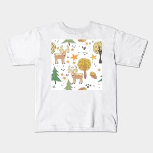 Moose Pattern Kids T-Shirt